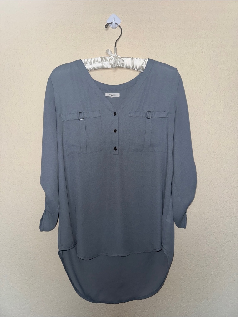 Maurices Slate Blue Blouse Top